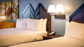 Suite, Multiple Beds (Double Queen Suite Balcony) | 1 bedroom, in-room safe, iron/ironing board, free WiFi