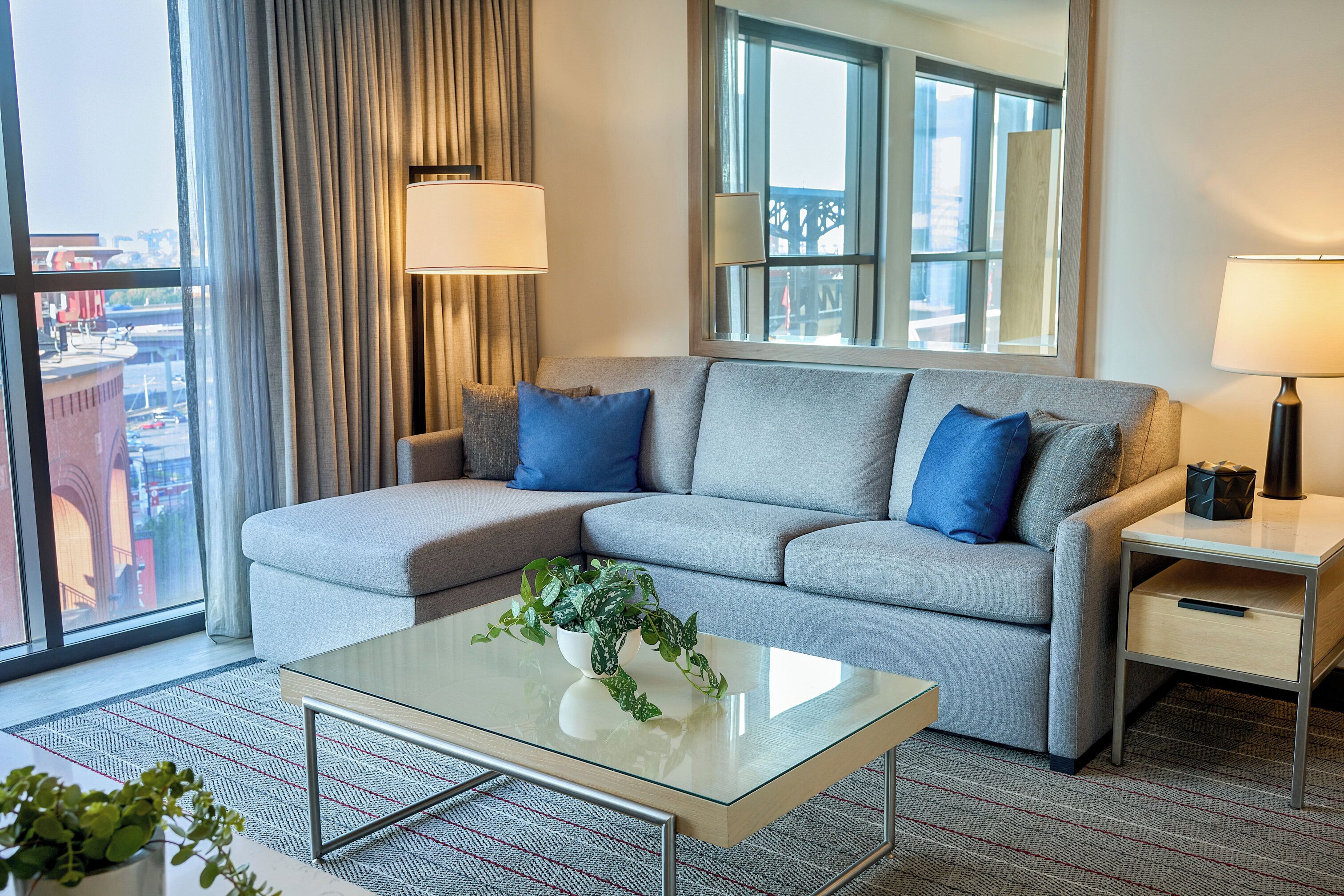 In-room safe, desk, laptop workspace, iron/ironing board