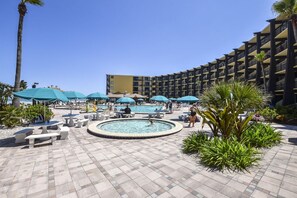 Indoor pool, outdoor pool