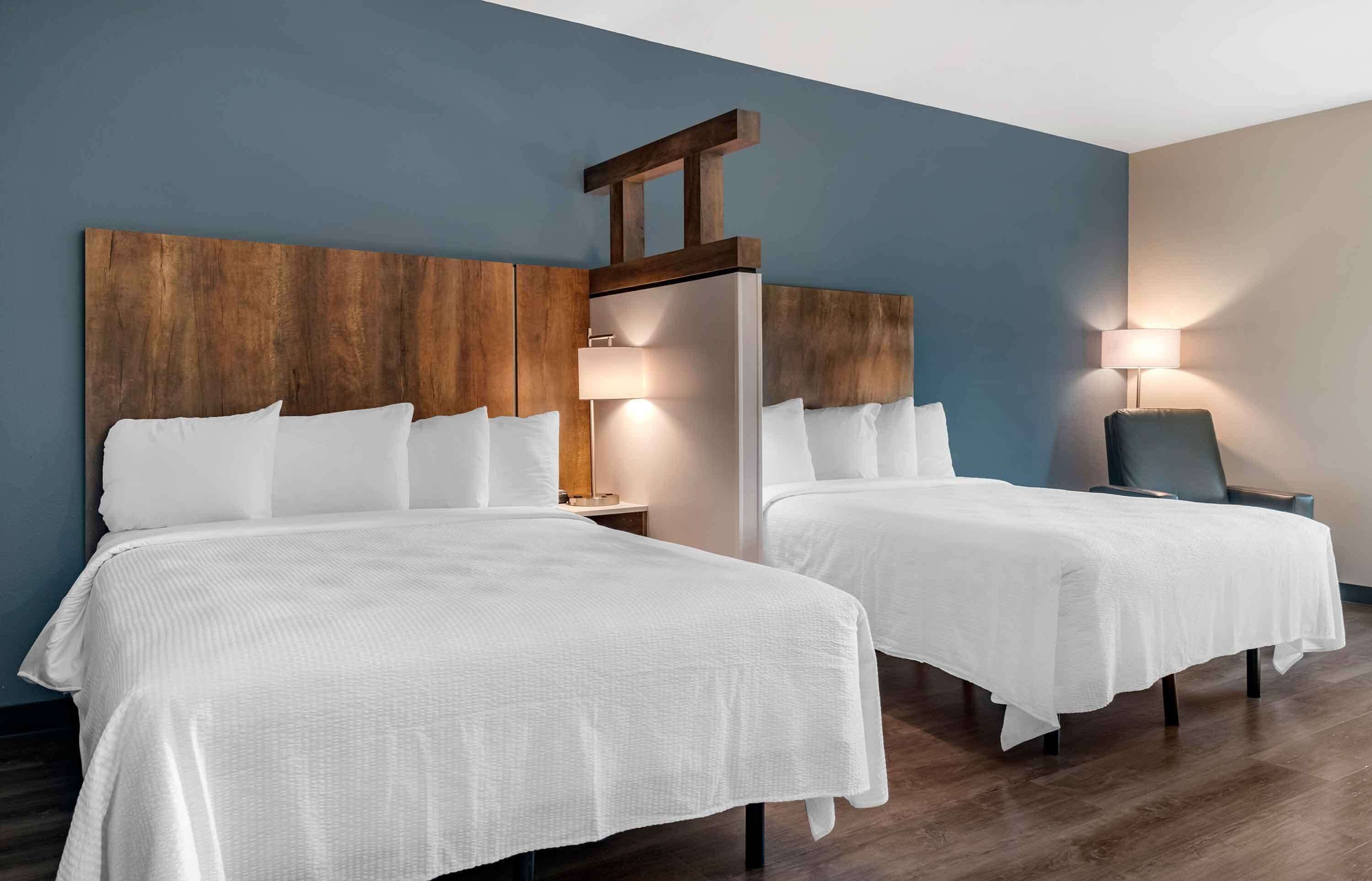 Premium Studio, 2 Queen Beds, Non Smoking, Refrigerator (Microwave) | Premium bedding, desk, laptop workspace, iron/ironing board