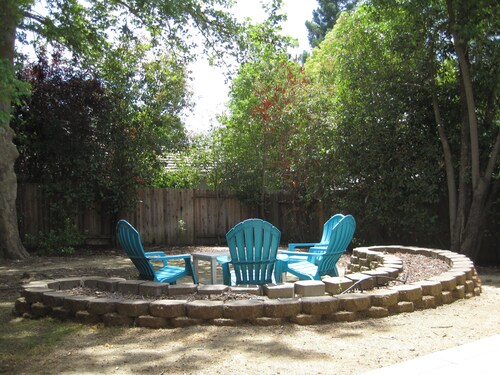 Lovely private master suite with back-yard