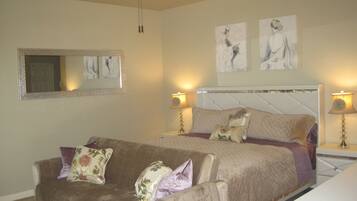 Desk, iron/ironing board, WiFi (free), bed sheets