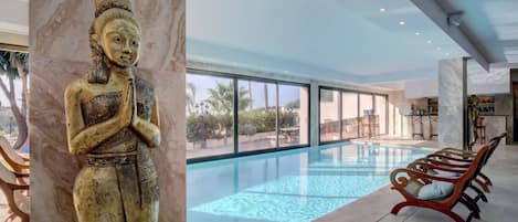 Piscine intérieure, piscine extérieure