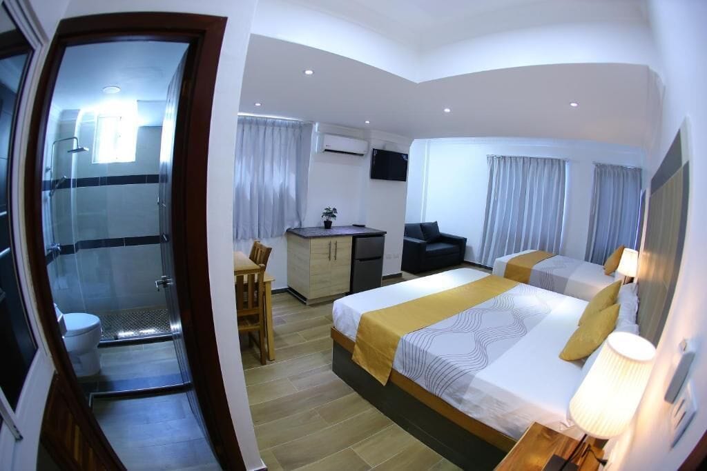 egyptian cotton sheets, premium bedding, down duvets, in-room safe