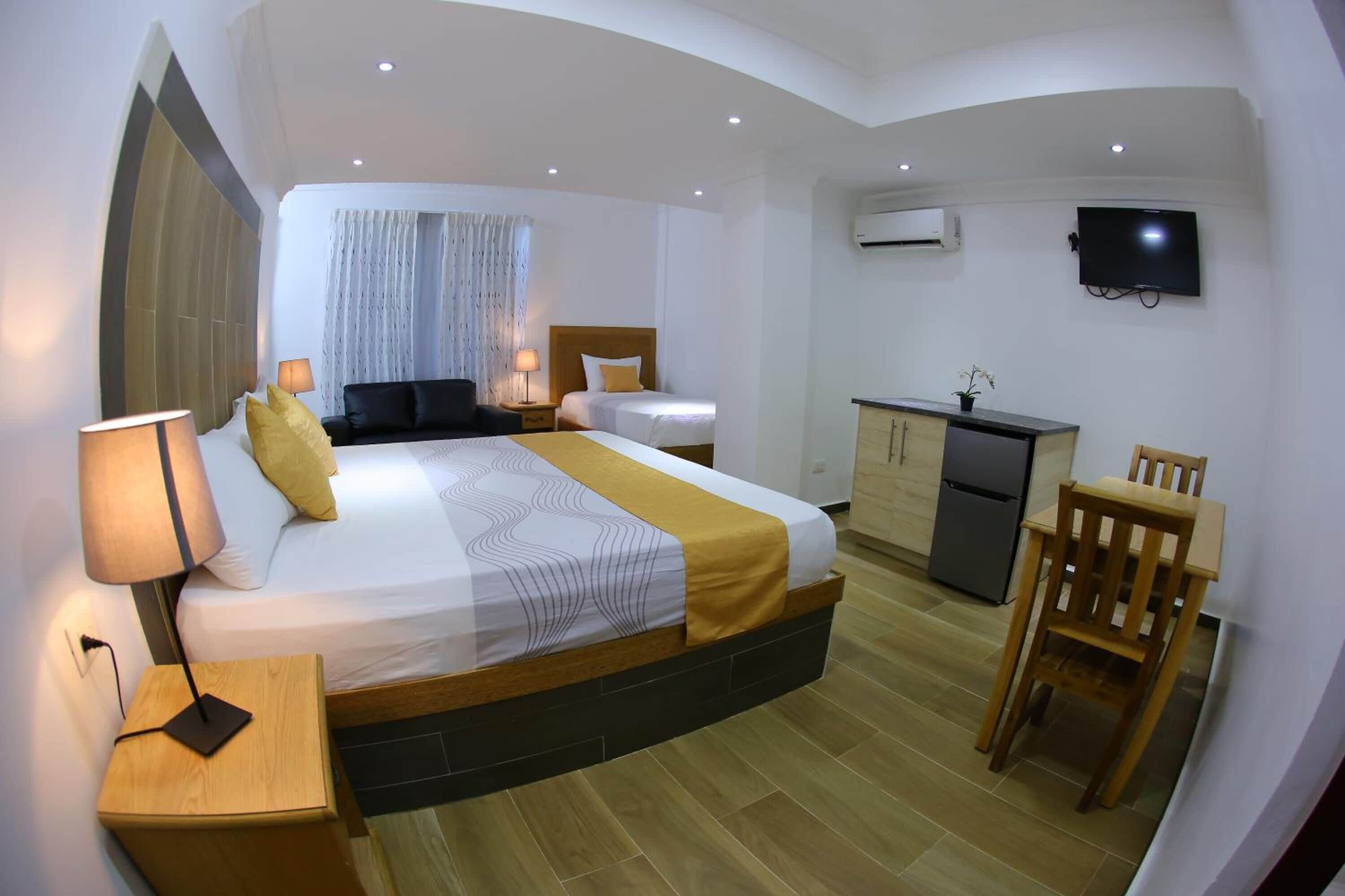 egyptian cotton sheets, premium bedding, down duvets, in-room safe