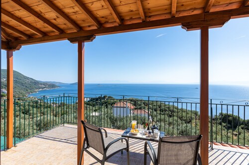 Pool Villa -Anastasia-sea views,sunset,wifi,near the village & the port