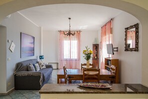 TV, fireplace, table football, ping pong