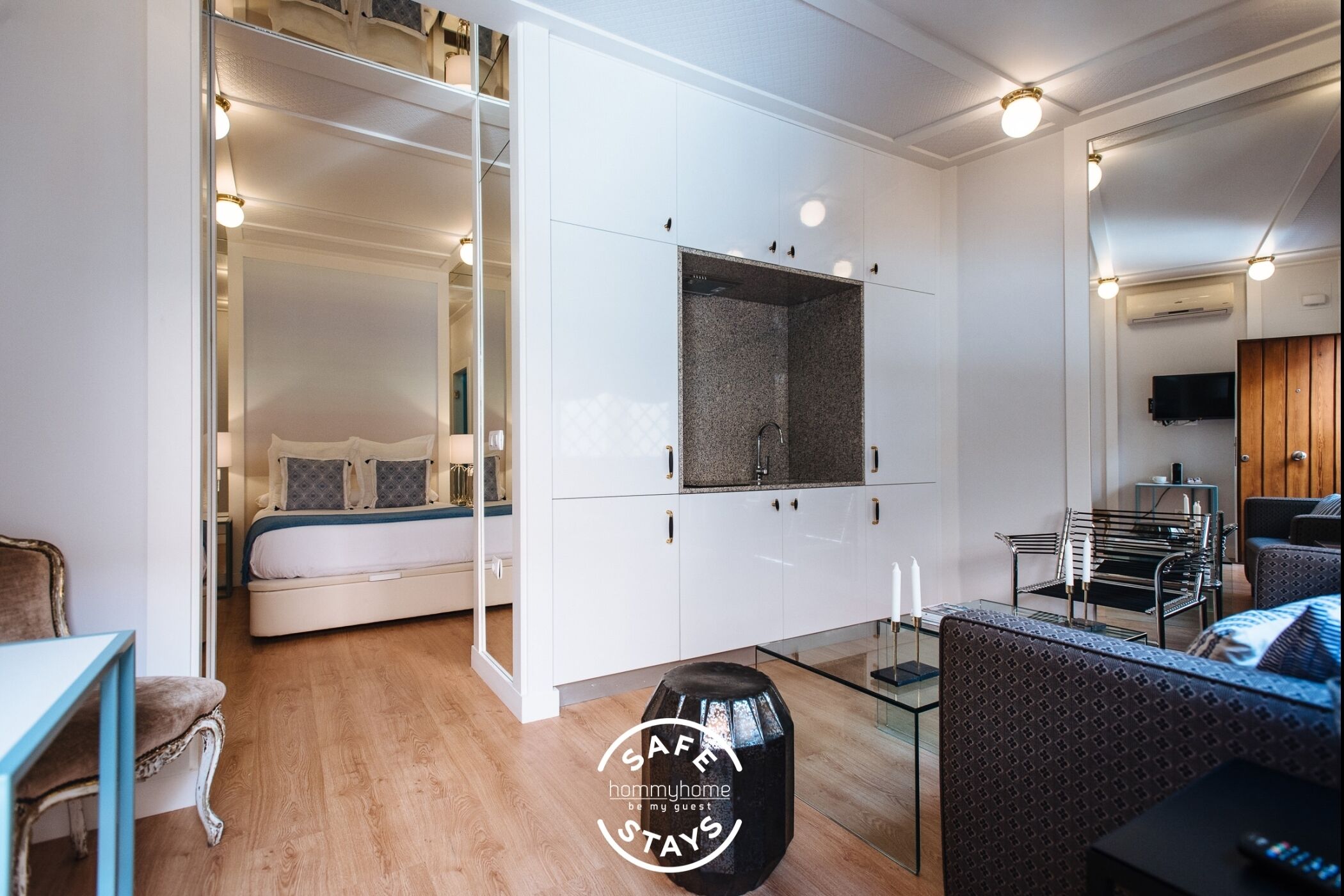 1 Schlafzimmer, schallisolierte Zimmer, Bügeleisen/Bügelbrett