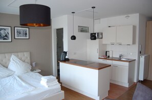 1 makuuhuone, silitysrauta/-lauta, ilmainen Wi-Fi, vuodevaatteet