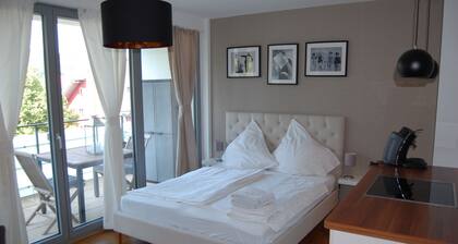 1 bedroom apartment for 1-2 people in Freiburg-Vauban. High-quality
