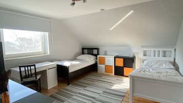 2 bedrooms, iron/ironing board, travel crib, free WiFi