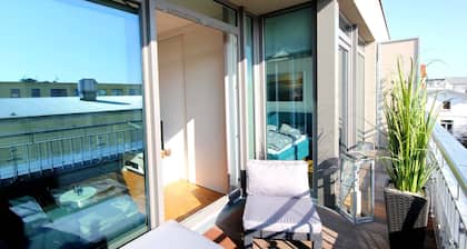 Exclusive penthouse loft on the long sandy beach