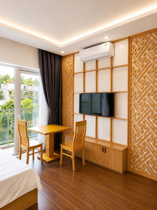 Familienapartment, Balkon, Stadtblick | Eigene Küche