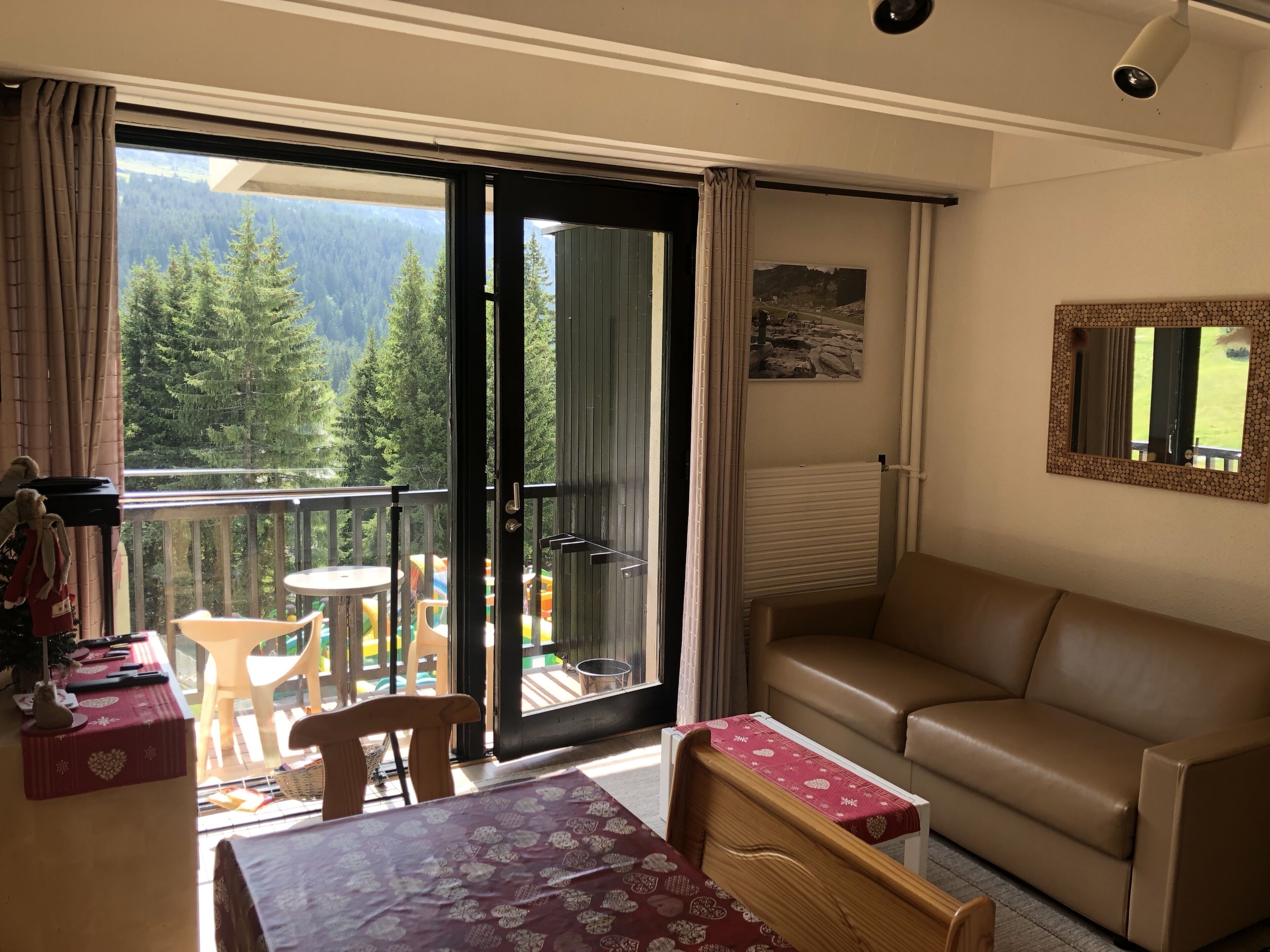 Televisión y reproductor de DVD 