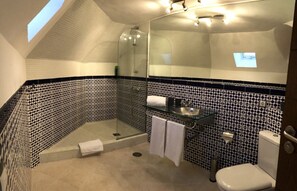 Hair dryer, towels