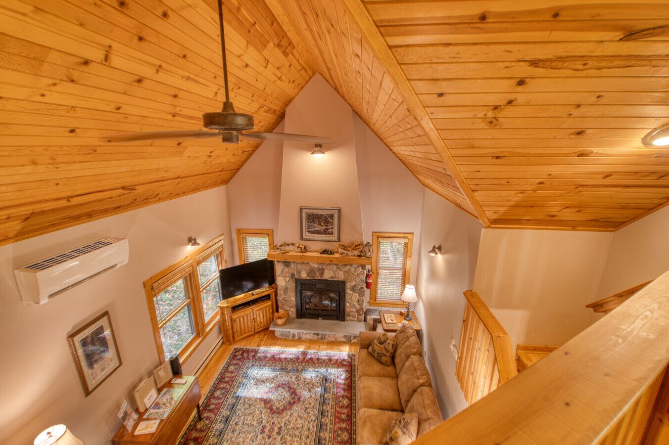 TV connectée, cheminée