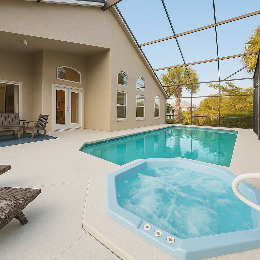 Una piscina climatizada