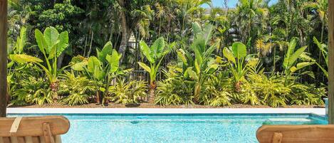 A heated pool