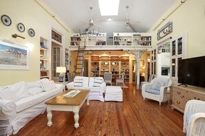 Smart TV, DVD player, books