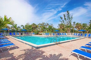 A heated pool