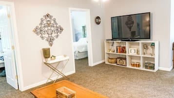 2 bedrooms, iron/ironing board, travel crib, WiFi