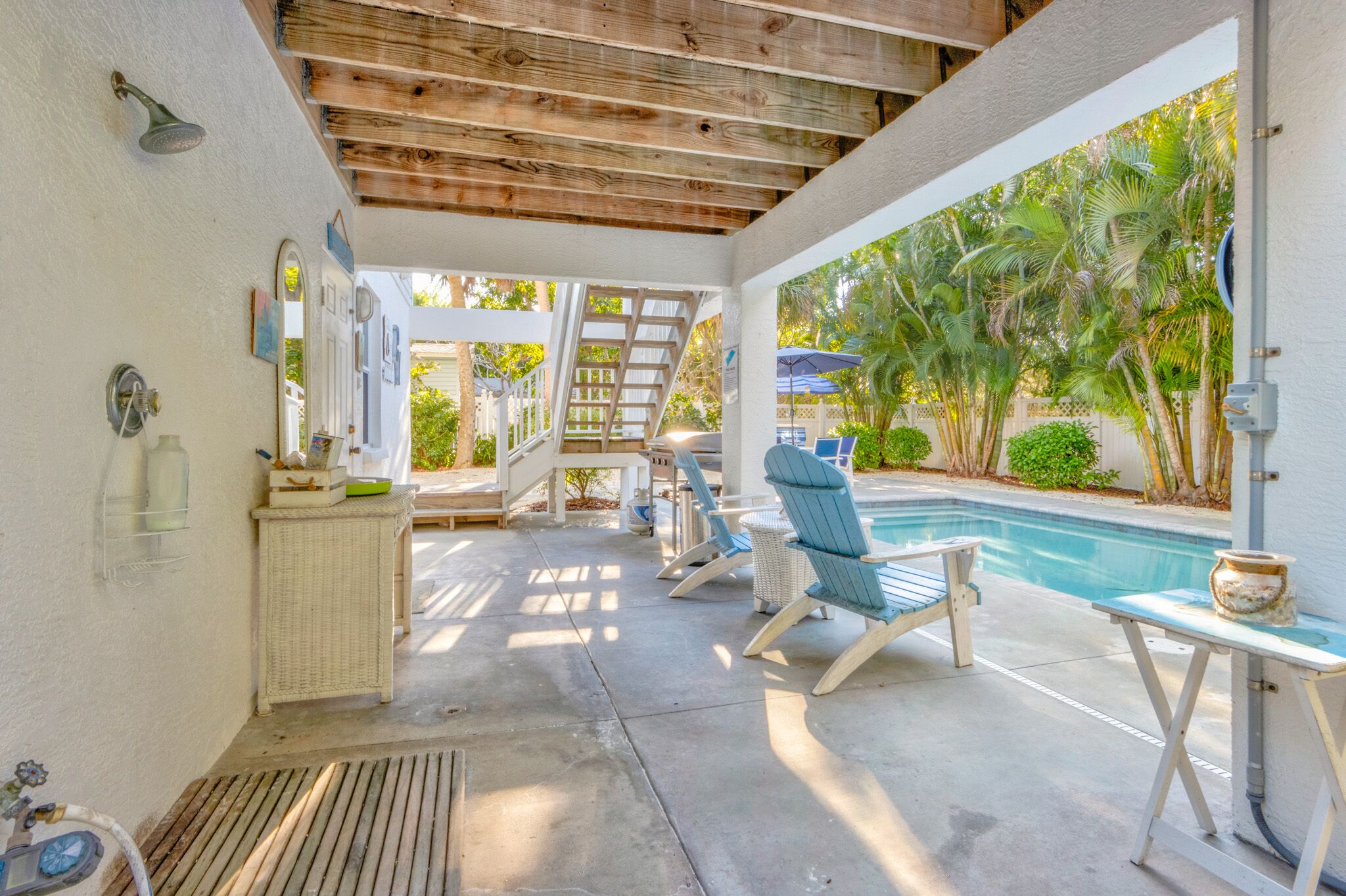 Et oppvarmet basseng