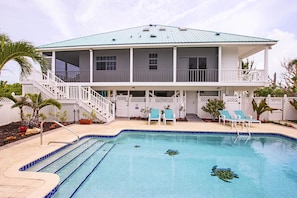 A heated pool