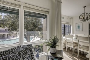 Interior - Updated 2 BR Shelter Cove Pool and lagoon views Bikes & Beach Gear included (Hilton Head Island)