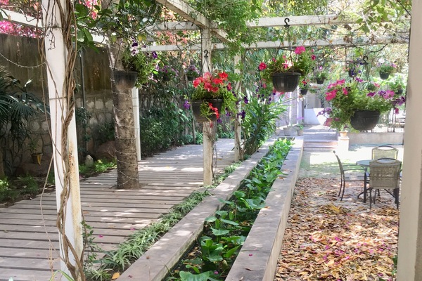 Artistic Walkway & Gardens lead you to the Villa.