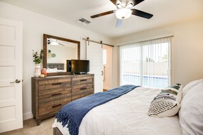4 bedrooms, iron/ironing board, travel cot, free WiFi