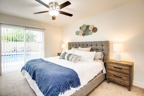 4 bedrooms, iron/ironing board, travel crib, free WiFi