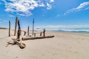 Na praia