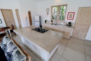 Family Villa, 4 Bedrooms | Private kitchen | Fridge, stovetop, dishwasher, coffee/tea maker
