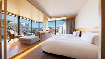 Premium Corner Twin Room, Non Smoking | Premium bedding, in-room safe, desk, iron/ironing board