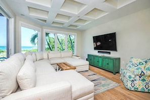 Smart TV, DVD player, books, offices