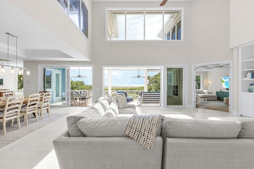 Elegant 5BR Beachfront Estate with Elevator, Private Pool & 3 Kings