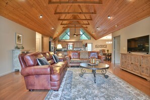 Smart TV, caminetto, lettore DVD