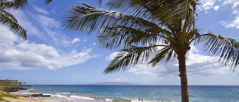 Beach nearby, sun loungers, beach towels
