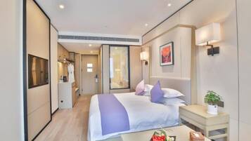 Deluxe-Doppelzimmer | 1 Schlafzimmer, Schreibtisch, Verdunkelungsvorhänge, Zustellbetten