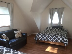 1 bedroom, iron/ironing board, bed sheets