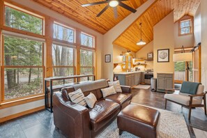 Télévision, cheminée