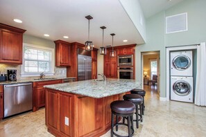 Fridge, microwave, coffee/tea maker, toaster