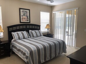 4 bedrooms, iron/ironing board, WiFi, bed sheets