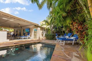 A heated pool