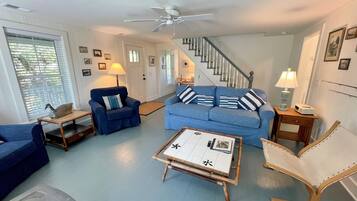 Télévision, cheminée, lecteur de DVD