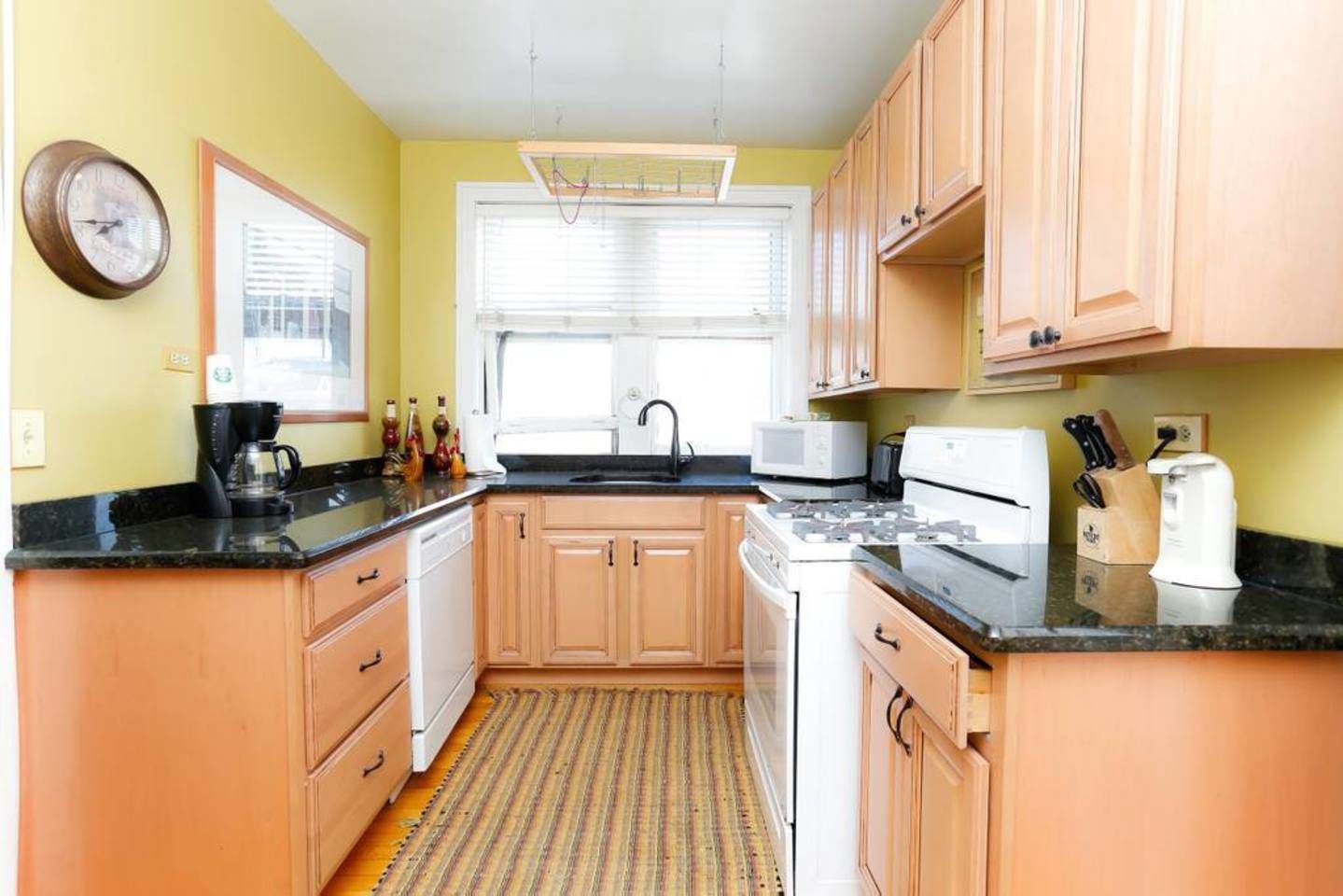 Oven, stovetop, dishwasher, espresso maker