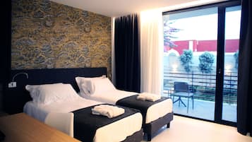 舒適三人房 | 意大利 Frette 床單、高級寢具、羽絨被、記憶棉床墊