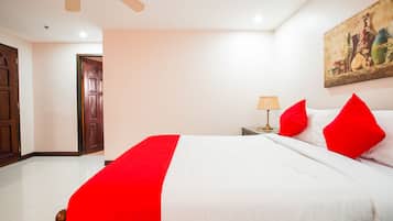 Free WiFi, bed sheets