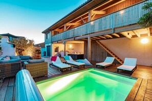 A heated pool - Villa Oceana exceptional property sea view from every room (Ondres)