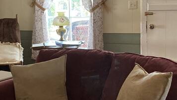 Télévision, cheminée, livres